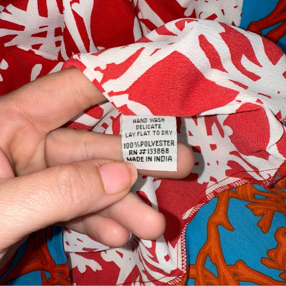 Southern‎ Frock Poncho Kaftan Dress Swim Cover Womans MD Belted Preppy Classic - Picture 7 of 9